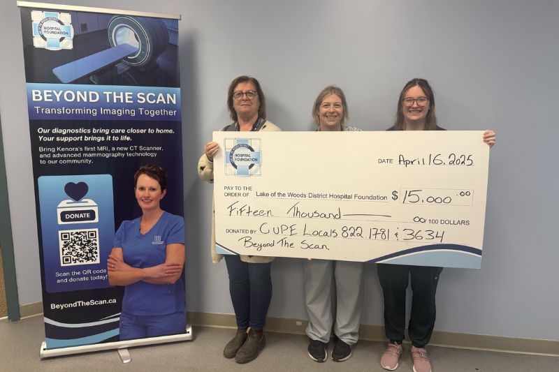 CUPE Locals Present Donation