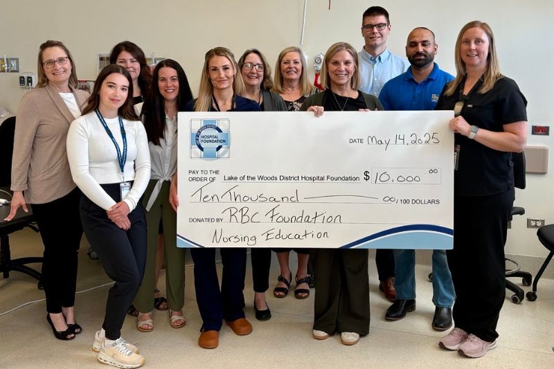 RBC representatives present a $10,000 donation