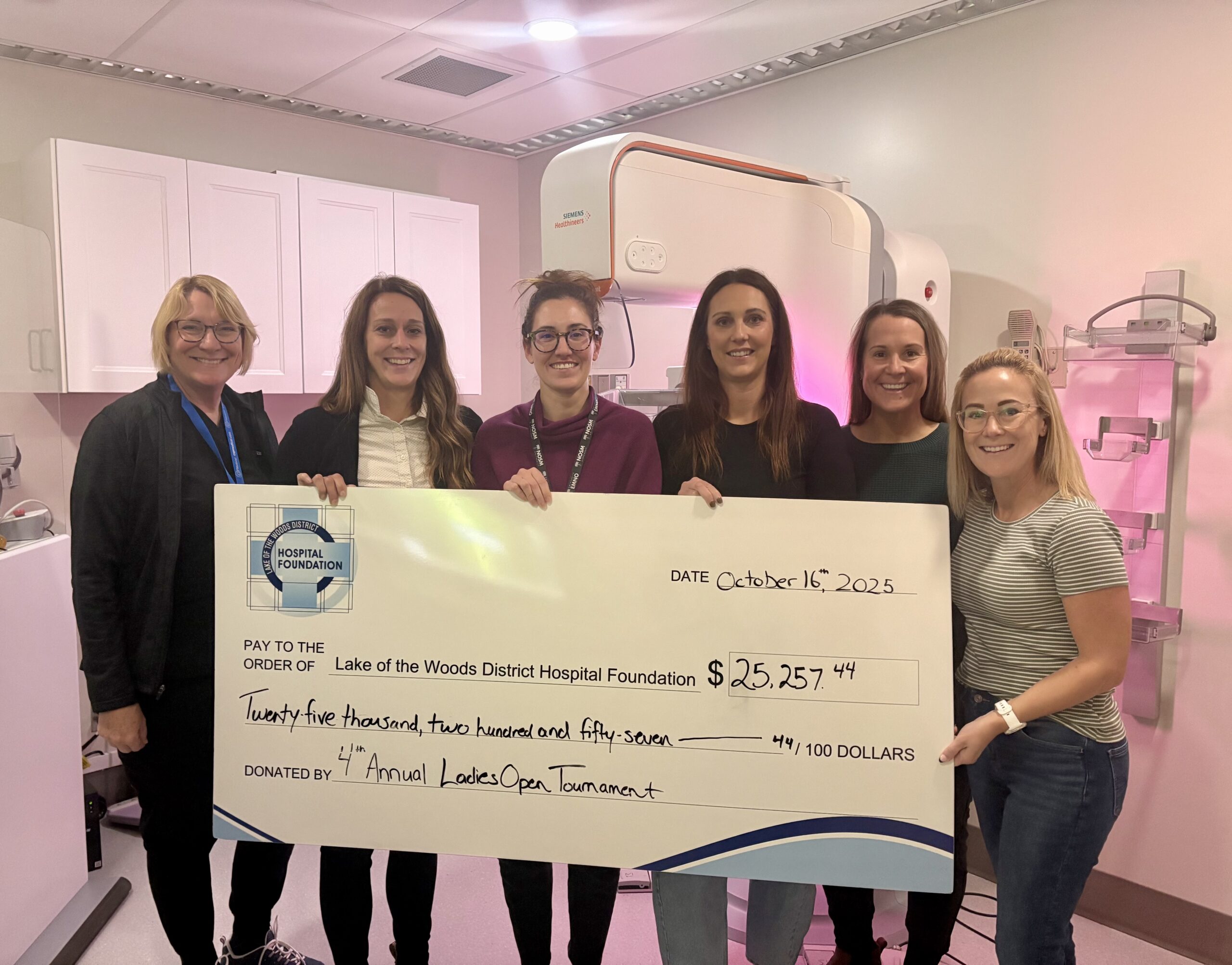 2025 Ladies Open Cheque Presentation