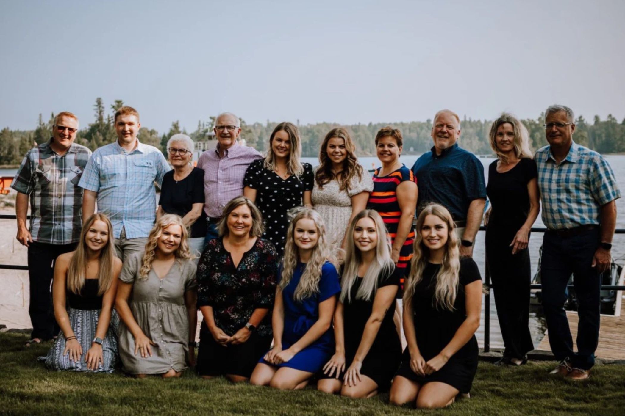 A group photo of the Dufresne family